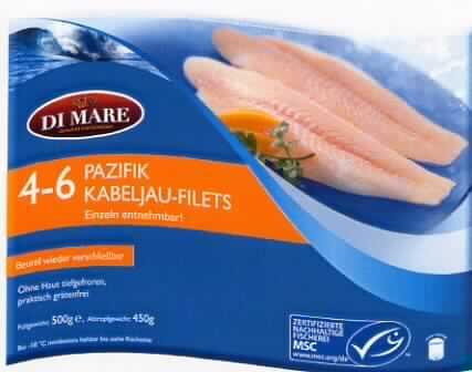Nach den Angaben der Antragstellerin handelt es sich um rohe, glasierte, tiefgefrorene Filets von Fischen der Art Gadus macrocephalus (Kabeljau), ohne Haut. Jeweils 4 - 6 Fischfilets sind in einem wieder verschließbaren Polybeutel (Füllgewicht 500 g) für den Einzelverkauf aufgemacht.
Zolltarifrechtlich handelt es sich um gefrorene, nicht zur Verarbeitung bestimmte, Fischfilets vom Kabeljau der Art Gadus macrocephalus.