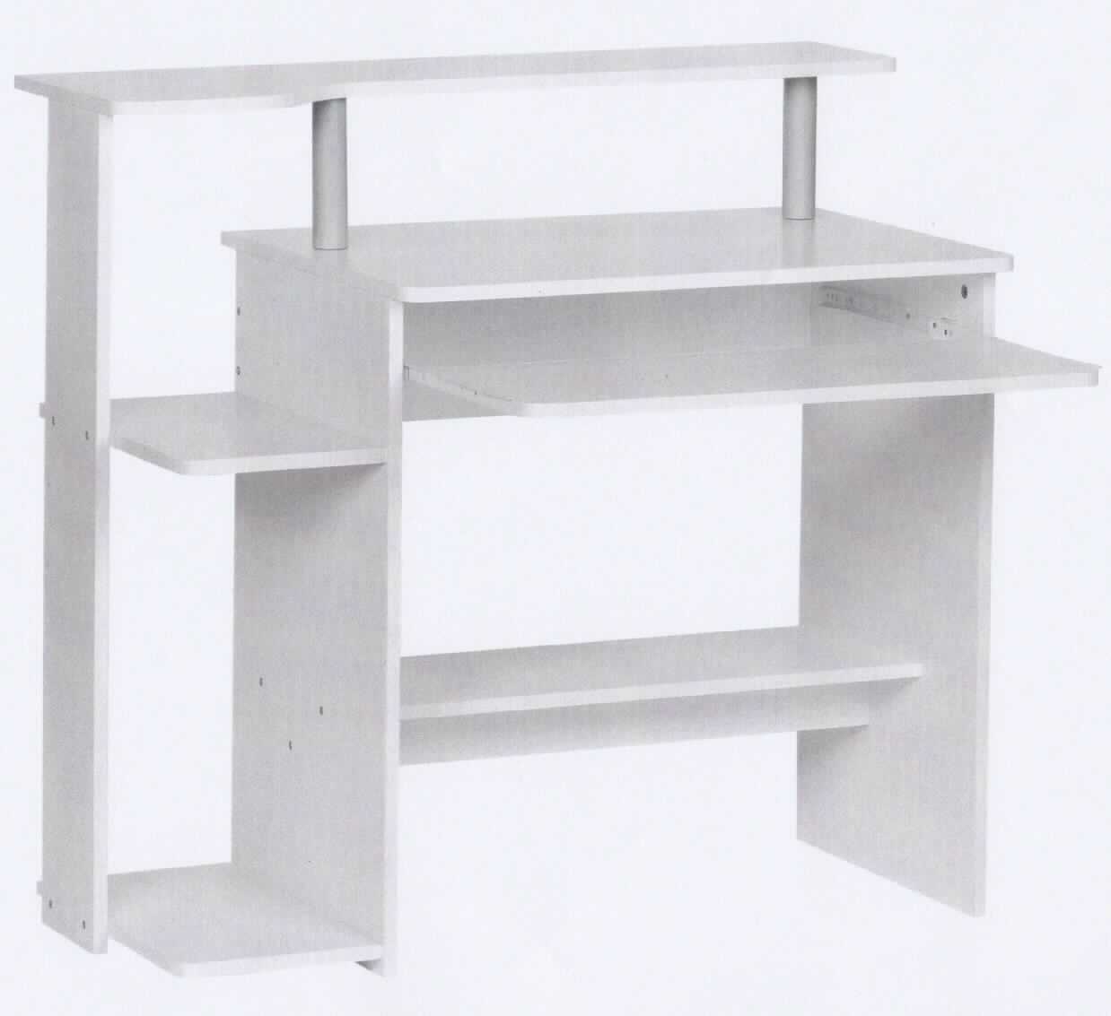 Bei dem sog. "Computertisch Dennis, WL1.153" handelt es sich um einen ca. 94 x 48 x 90 cm (= B x T x H) großen Computertisch aus Holz (Spanplatte) mit weißer Oberfläche, im Wesentlichen bestehend aus einer rechteckigen Tischplatte auf zwei seitlichen Wangen, einer ausziehbaren Platte (sog. Tastaturauszug), einem weiteren Ablageboden, einer schmalen Ablagefläche auf zwei Röhren an einer Breitseite, sowie einem linksseitigen Anbau mit zwei weiteren Ablageböden
Die Ware ist als "anderes als von den Positionen 9401 und 9402 erfasstes Holzmöbel (Tisch), von der in Büros verwendeten Art, mit einer Höhe von mehr als 80 cm" einzureihen.