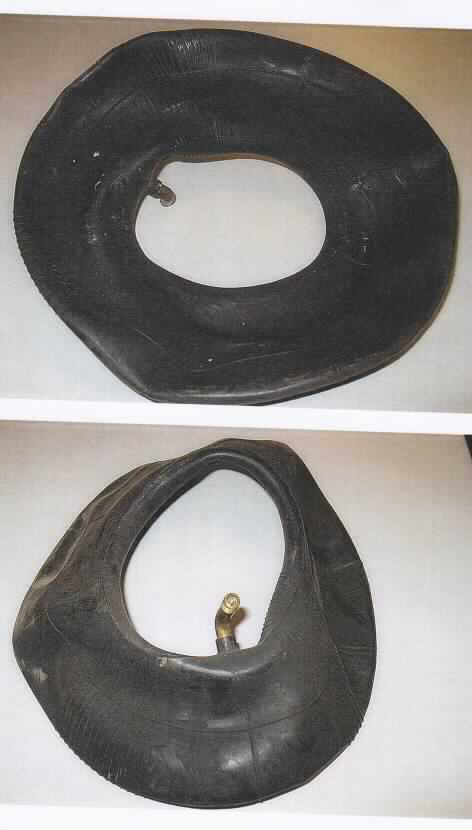 Angaben des Antragstellers:
Reifenschlauch aus Gummi mit Messingventil (Durchmesser außen 25 cm, innen 12 cm). Der Schlauch wird an Rädern für Stapelkarren verwendet.

Befund:
Luftschlauch aus Kautschuk von der für andere Fahrzeuge als unter den Unterpositionen 4013 1000 oder 4013 2000 genannten Art.