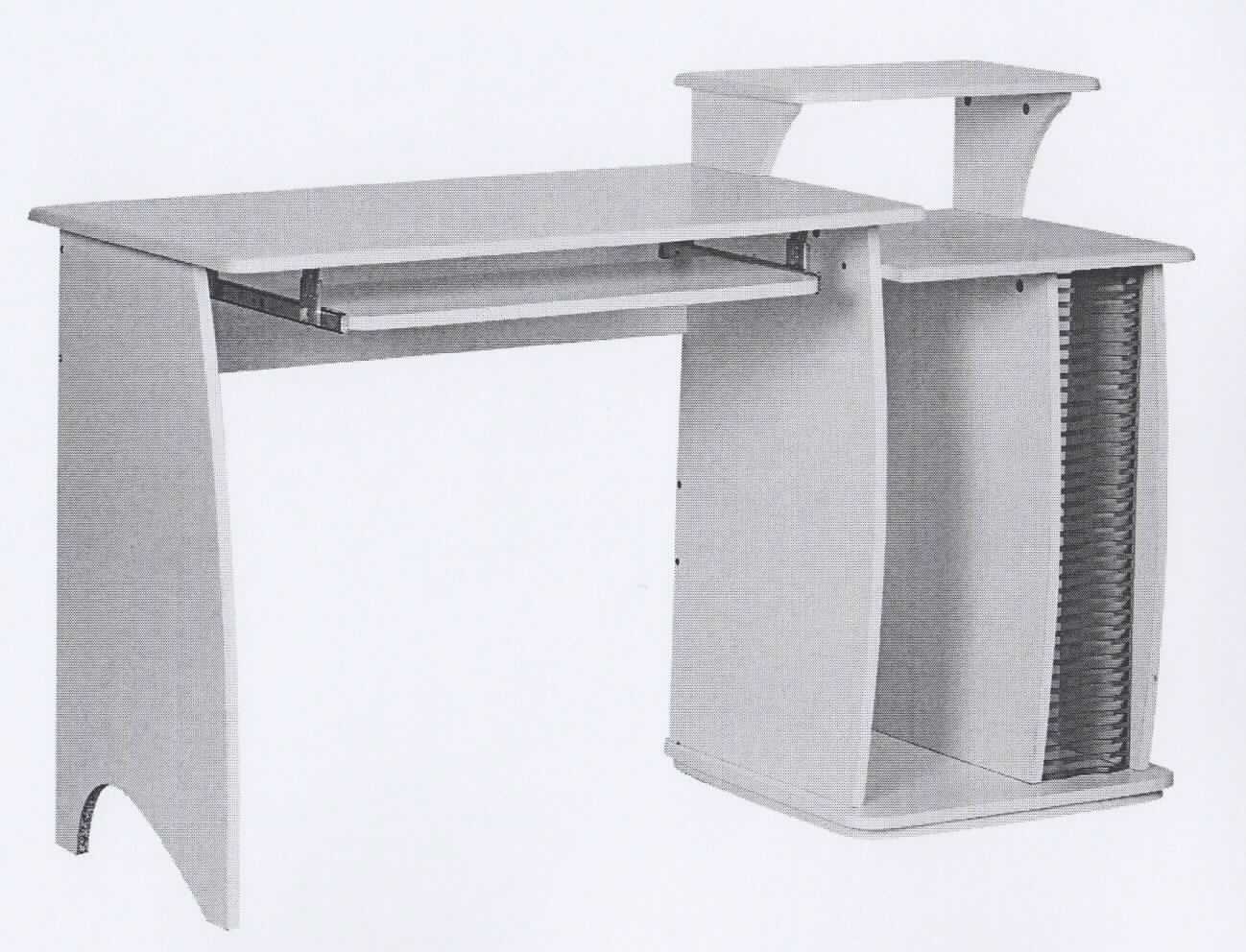 Bei dem sog. "Computertisch Fabian, WL1.156" handelt es sich um einen ca. 130 x 55 x 76 cm (= B x T x H) großen Computertisch aus Holz (Spanplatte) mit weißer Oberfläche, im Wesentlichen bestehend aus einer rechteckigen Tischplatte auf zwei seitlichen Wangen, einer ausziehbaren Platte (sog. Tastaturauszug), einem rechtsseitigen Anbau mit Tischplatte, Ablageboden für einen PC sowie Regalfach für 35 CDs und einem Aufbau mit weiterer Ablagefläche.
Die Ware ist als "anderes als von den Positionen 9401 und 9402 erfasstes Holzmöbel (Tisch), von der in Büros verwendeten Art, mit einer Höhe von mehr als 80 cm" einzureihen.