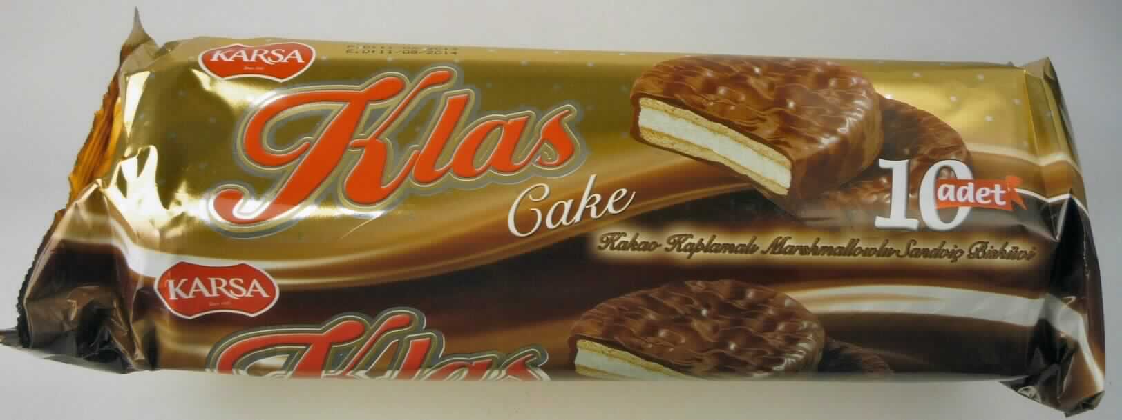 Doppelkeks mit Marshmallow-Füllung 

Vertrauliche Angaben (s. Feld 8) zur Zusammensetzung und ein Original-Warenmuster lagen vor.

Originalplastikfolie mit Angaben zum Produkt ("Doppelkekse mit Marshmallow und Kakaoglasur überzogen") und 
zu den Zutaten; darin eine Plastikwanne mit 10 Doppelkeksen (nominal 220 g), gefüllt mit weißer Marshmallow-
creme und vollständig mit heller Schokolade überzogen; Durchmesser = 6,4 cm, Höhe = 1,7 cm; 
Geschmack: nach Marshmallow, Schokolade und Keks.

Wassergehalt im Keksanteil*: 12 GHT oder weniger 
Fettgehalt im Keksanteil*: 35 GHT oder weniger 
Stärke/Glucose**: 25 bis weniger als 50 GHT
Saccharose/Invertzucker/Isoglucose***: 30 bis weniger als 50 GHT
Milchfett*: weniger als 1,5 GHT
Milchprotein*: weniger als 2,5 GHT

*  :  abgeleitet aus der Zutatenliste
** :  festgestellt gemäß VO (EG) Nr. 900/2008, VO (EU) Nr. 118/2010
***: festgestellt gemäß VO (EG) Nr. 900/2008

Backware, kakaohaltig, Doppelkekse gesüßt, ganz mit Schokolade überzogen, in Umschließungen mit einem 
Gewicht des Inhalts von mehr als 85 g
