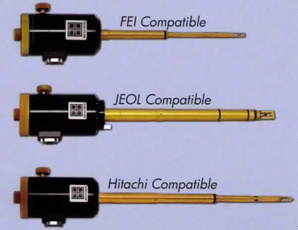 Materialuntersuchungseinheit eines Transmissions Elektronen Mikroskops (TEM) in Form einer Warenzusammenstellung in Aufmachung für den Einzelverkauf, bestehend aus einem in Bezug auf die Verwendung charakterbestimmenden TEM-Halter (siehe Abbildung in der Anlage), einer elektronisches Kontrolleinheit und einem Laptop. Der TEM-Halter ermöglicht es, mit dem TEM die nano-mechanische Eigenschaften von Materialien zu prüfen. Dazu wird mit einer Spitze die Probe mit einer Kraft im Bereich weniger µN belastet und eine Kraft-Weg-Kurve aufgenommen und am Laptop dargestellt.
Die Untersuchung dient dazu, Veränderungen im Material zu messen und diese in situ elektronen-optisch mit dem TEM zu visualisieren.
Die Ware wird als "Zubehör, erkennbar hauptsächlich für Mikroskope der Unterposition (KN) 9012 1090 bestimmt" eingereiht.