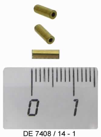 Rohr aus Messing

Bei der Ware handelt es sich um einen Hohlzylinder (Rohr) aus Messing mit einem Durchmesser von ca. 2,2 mm und einer Länge von ca. 6,5 mm. Das Erzeugnis dient als Pressklemme zum Verpressen von Seilen.

Die Ware ist nach ihrer Beschaffenheit als Rohr aus einer Kupfer-Zink-Legierung (Messing), gerade, in die Unterposition 7411 21 10 der Kombinierten Nomenklatur einzureihen.