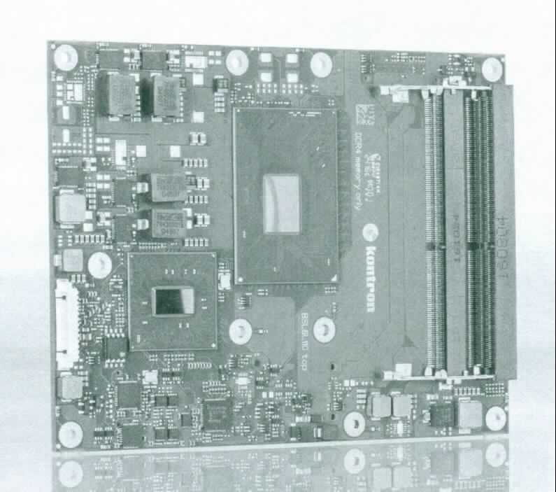 Computer-on-Module (38032-0000-30-4 COMe-bKL6, 38032-0000-22-4 COMe-bKL6, 38032-0000-30-7 COMe-bKL6, 38032-0000-29-5 COMe-bKL6, 38032-0000-29-0 COMe-bKL6, 38032-0000-21-5 COMe-bKL6, 38032-0000-29-3 COMe-bKL6, 38032-0000-21-3 COMe-bKL6), im Wesentlichen bestehend aus einer mit Prozessor, Chipsatz, Controller, Speicher sowie weiteren aktiven und passiven  Bauelementen bestückten, 125 x 95 mm großen, gedruckten Schaltung mit diversen Schnittstellen (seriell, USB, PCI, SATA u.a.) realisiert mittels Anschlusssteckerleiste zum Baseboard (nicht Gegenstand dieser Auskunft).
Das Gerät verfügt über Speicher für Datenverarbeitungsprogramme und Daten, ist frei programmierbar nach Benutzeranforderungen, vermag Rechenoperationen nach Benutzeranweisungen durchzuführen und ist in der Lage, den Programmablauf durch logische Entscheidungen selbst zu ändern. Es ist von der hauptsächlich in automatischen Datenverarbeitungssystemen verwendeten Art und in der Lage, Daten in einer vom System verwendbaren Form zu empfangen oder zu liefern. 

Die Ware wird als "Verarbeitungseinheit für automatische Datenverarbeitungsmaschinen" eingereiht.

Anlage: 1 Abbildung