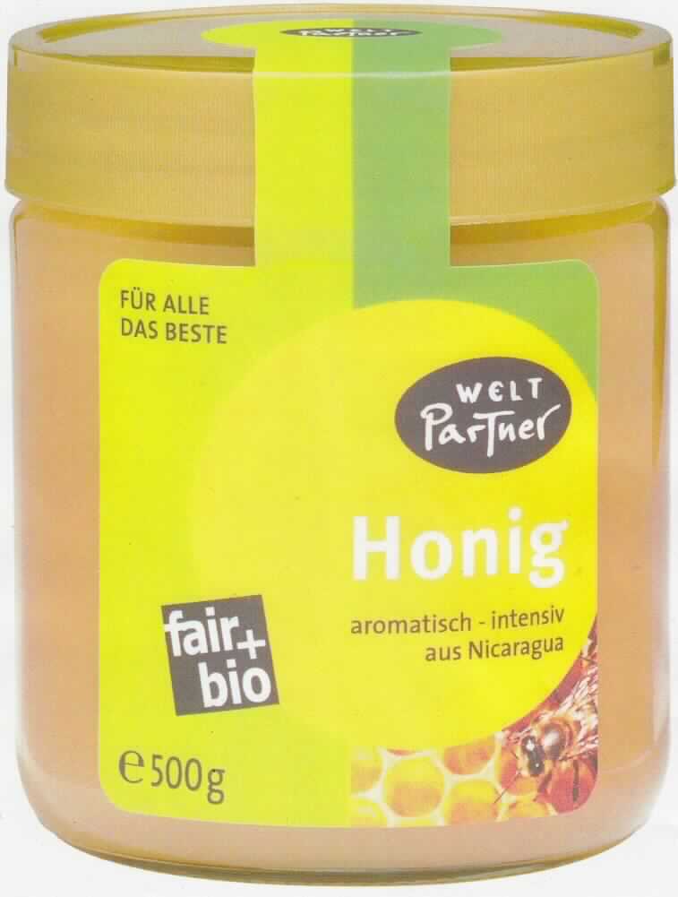 Bio-Honig

Ein Original-Warenmuster und vertrauliche Antragsangaben (einschl. Prüfbericht eines akkreditierten Labors) 
lagen vor.

Etikettiertes Glas mit goldfarbenem Metallschraubverschluss; der Aufdruck enthält Angaben zum Erzeugnis 
("Honig - aromatisch - intensiv" und "Blütenhonig"; Zutaten: Honig aus kontrolliert ökologischem Anbau; 500 g), 
darin eine cremige hellgelbe Masse mit süß-aromatischem Geschmack nach Honig

Nach dem Untersuchungsergebnis des vorgelegten Prüfberichtes handelt es sich um naturreinen Bienenhonig.

Natürlicher Honig
