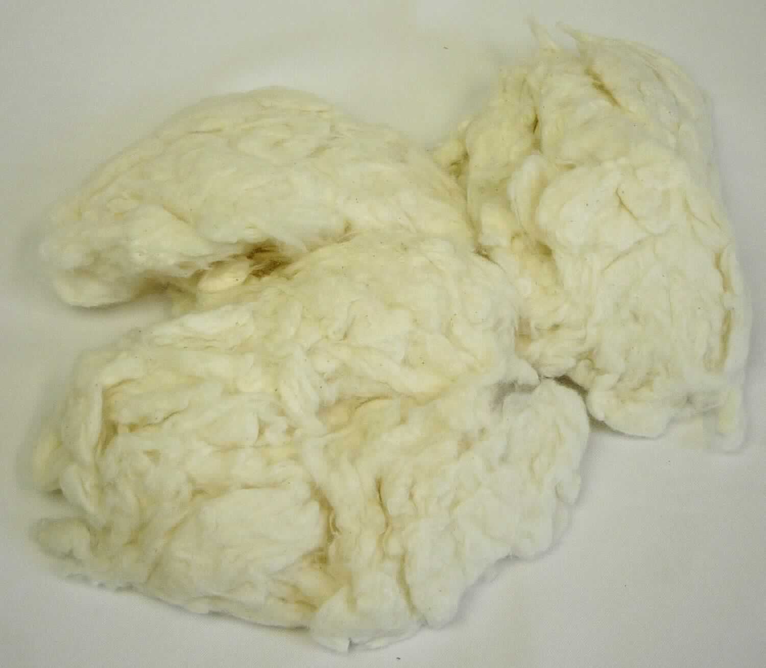 Baumwollkämmlinge, Foto siehe Anlage, 
- laut Antrag aus Baumwolle,
- in Form von Kämmlingen aus der Spinnerei,
- weder kardiert noch gekrempelt,
- mit ungleichmäßigen Längen, 
- mit Verunreinigungen,
- in loser Form (keine parallele Lage oder Band),
- keine Garnabfälle und kein Reißspinnstoff,
- wird laut Antrag als Halbstoff in der Spinnerei produziert, damit keine Ware der Position 5201.

"Abfall von Baumwolle, anderer als in den Unterpositionen 5202 10 bis 5202 91 genannte"