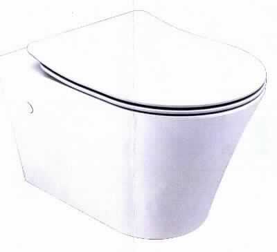 Keramisches Klosettbecken, sog. randloses WC aus Porzellan, Artikel 5801557, Foto siehe Anlage,
-  ein Warenmuster wurde nicht vorgelegt, die Einreihung erfolgt anhand der Antragsangaben,
- aus verschiedenen Bestandteilen zusammengesetzte Ware, bestehend aus:
- einem weißen Toilettenbecken (WC) zum Aufhängen,
- - keramisches Erzeugnis; nach vorheriger Formgebung gebrannt; tonmineralhaltiges Material enthaltend,
- - laut Antrag aus Porzellan,
- - zu sanitären Zwecken,
- einem Toilettensitz mit Deckel,
- - aus Kunststoffen,
- - mit Scharnieren aus unedlem Metall,
- das Toilettenbecken bestimmt im Hinblick auf den Umfang und seiner Bedeutung in Bezug auf die Verwendung
  den wesentlichen Charakter der zusammengesetzten Ware.

"Keramisches Klosettbecken zu sanitären Zwecken, aus Porzellan"