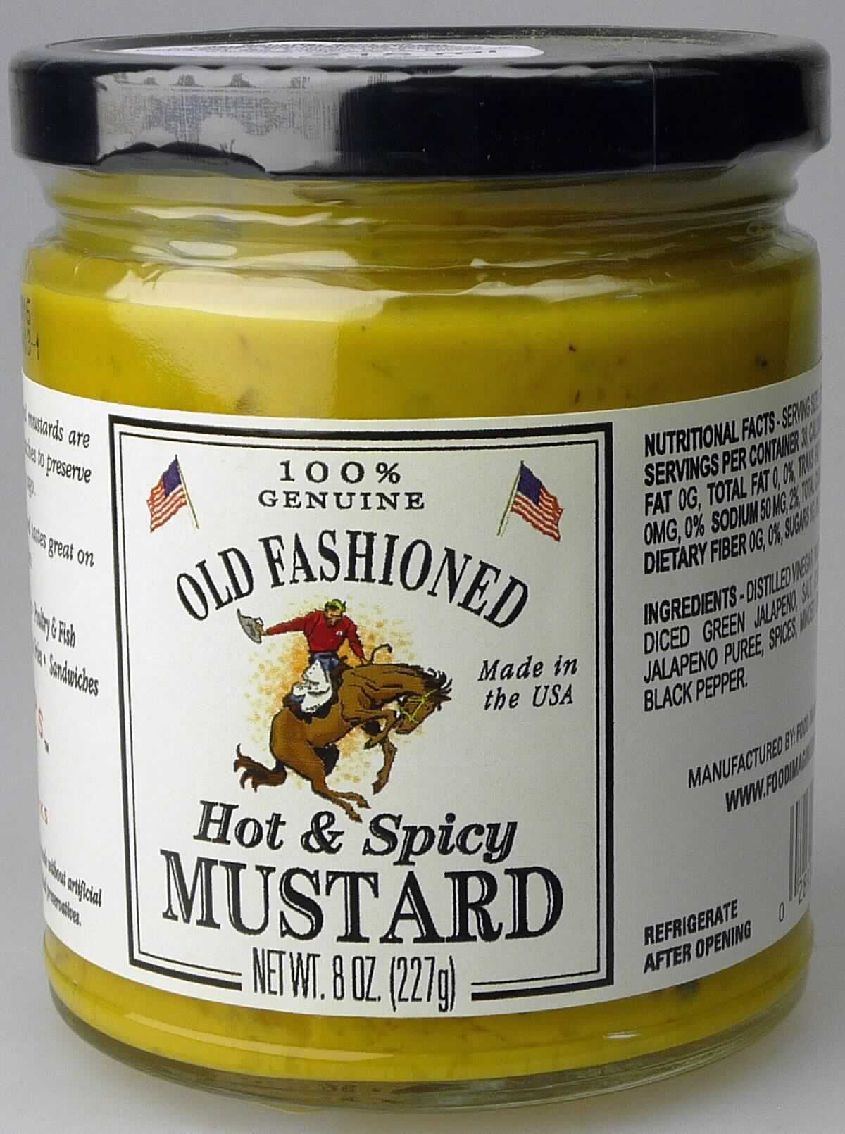 Zubereitetes Würzmittel, Hot & Spicy Mustard

Beschaffenheit der vorgelegten Warenprobe:
Umschließung: Farbloses Orig.-Konservenglas (227 g) mit schwarzem Schraubdeckel, englischsprachig etikettiert, 
mit Warenbezeichnung, Zutatenliste, Angaben zum Hersteller und sonstigen Hinweisen.

Inhalt: Senfgelbe, pastöse Masse, durchsetzt mit zerkleinerten Zwiebeln (Kantenlänge ca. 0,7 cm), zerkleinerten Pfefferschoten (Kantenlänge ca. 0,7 cm), Pfefferschotenkernen, kleinen Knoblauchstückchen und Kräutern; 
Geruch und Geschmack aromatisch nach Senf und Pfefferschoten, säuerlich, scharf.

Senf, mit einem Gehalt an zugesetztem Zucker von weniger als 5 GHT