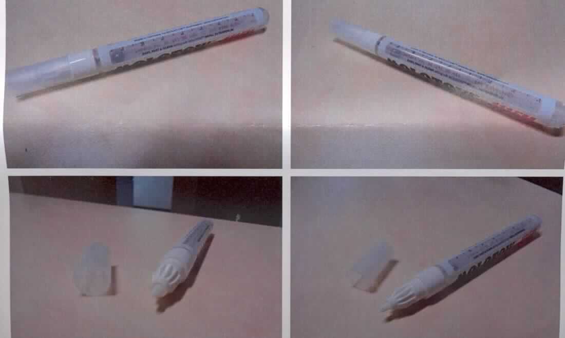 Es handelt sich bei dem sog. "Leermarker" um einen unvollständigen Markierstift aus Kunststoff mit austauschbarer, poröser Spitze.
Das 13,1 cm lange Erzeugnis ist mit Schreib- bzw. Markierflüssigkeit befüllbar und ist im inneren mit einer Stahlkugel versehen. 
Die Ware wird als "Markierstift mit poröser Spitze" eingereiht.