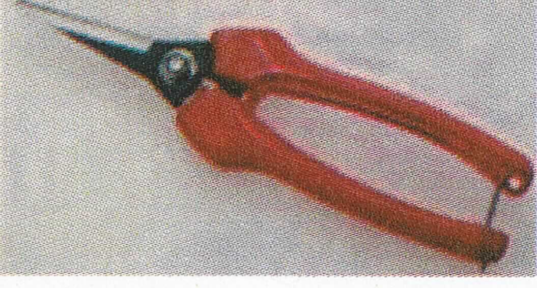 Gartenschere

- mit einer Hand zu betätigende Schere mit zwei geraden Klingen aus Stahl (lt. Antragstellerangaben)

- mit einer Feder und einer Arretierung ausgestattet

- mit Griffen aus Kunststoff, die an den Enden keine ringförmigen Ösen zum Durchstecken der Finger aufweisen

- beide Arme bewegen sich um einen Stift, der bei ungefähr 3/4 der Länge angebracht ist

Abbildung siehe Anlage.

Derartige Erzeugnisse gehören als "Gartenscheren, mit arbeitendem Teil aus unedlem Metall" zum TARIC-Code 8201 5000 00.