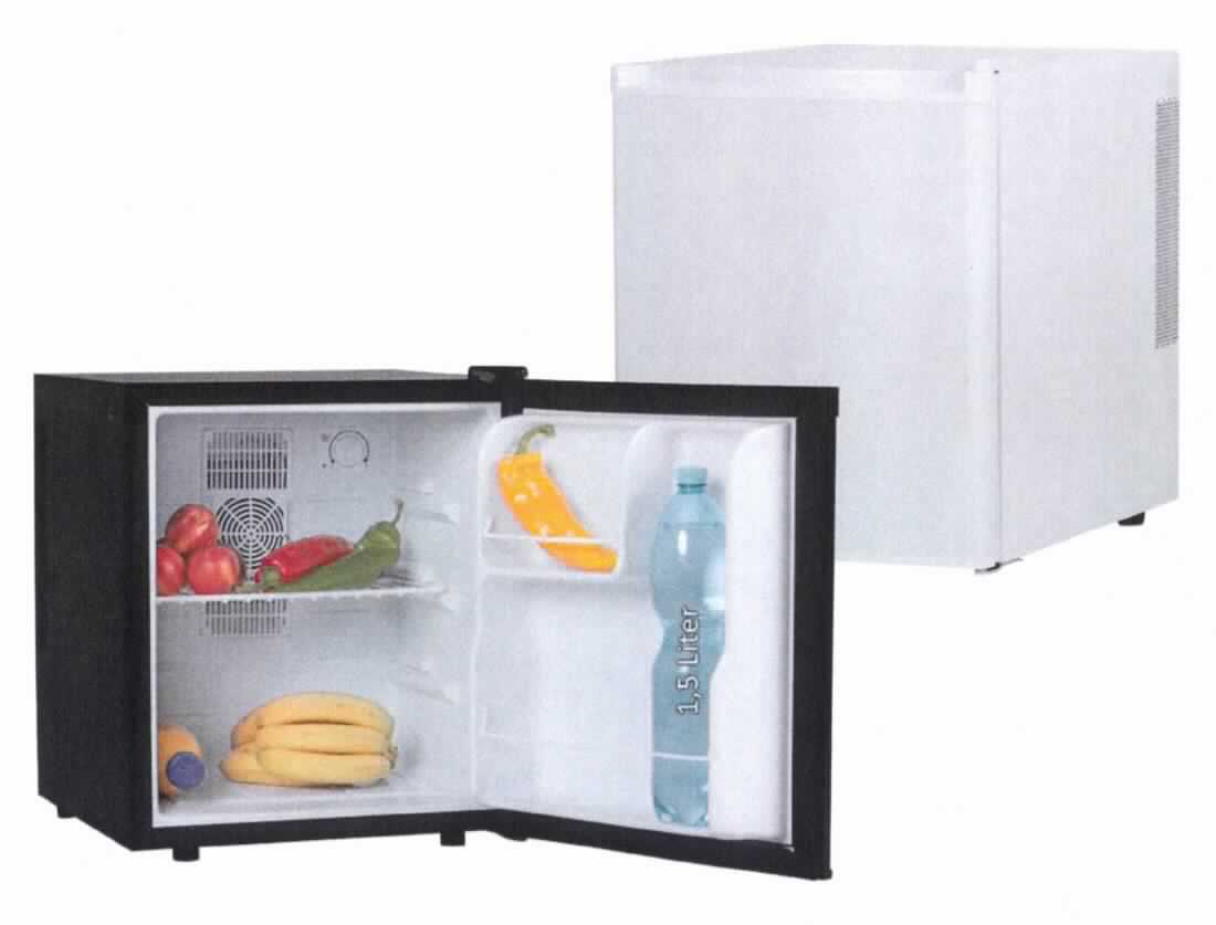 Minikühlschrank, 
- aus einem Gehäuse (Abmessungen HxBxT: 510 x 440 x 480 mm) mit Peltier-Kühltechnik, nach 
  vorne zu öffnender, doppelt isolierter Tür, zwei Fächern, ausziehbaren Metallschüben und mit 
  einer Lagerkapazität von 46 Liter (Abbildung siehe Anlage),
- in verschiedenen Farben lieferbar,
- zum Kühlen von Lebensmitteln im Haushalt.

"Kühlschrank, Haushaltskühlschrank, kein Kompressorkühlschrank, nicht mit teilfluorierten Kohlenwasserstoffen (HFKW) vorbefüllt - sog. Minikühlschrank"