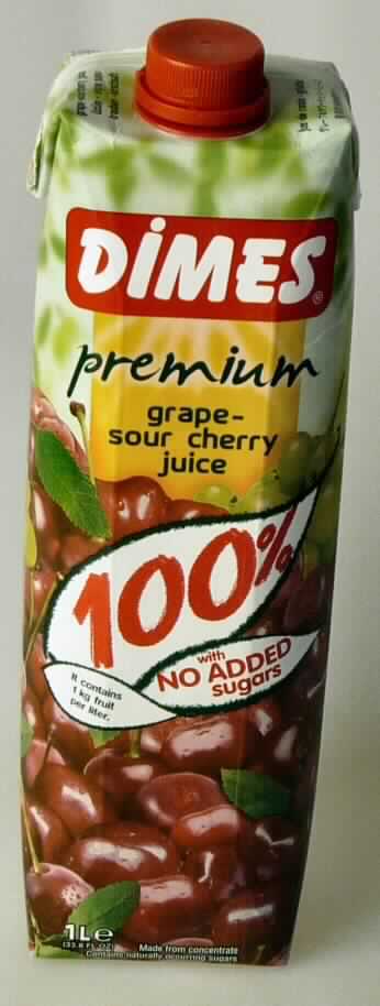 Mischung von Fruchtsäften.

Antragsangaben (als zutreffend unterstellt): Dimes premium grape - sour cherry juice, 100 %, 1 Ltr, Wert: mehr als 30 Euro für 100 kg Eigengewicht.

Beschaffenheit der vorgelegten Warenprobe: Tetrapak mit einem Inhalt von 1 l. Aufdruck (mehrsprachig), auszugsweise: "Trauben-Kirschsaft. Zutaten: Wasser, Traubensaftkonzentrat, Kirschsaftkonzentrat." 
Inhalt: Dunkelrote, leicht bewegliche Flüssigkeit mit wenigen Trübstoffen, süß, säuerlich, fruchtig und vorherrschend nach Sauerkirsche schmeckend.
Zuckergehalt im Sinne der ZAnm 2a) 2. Anstrich zu Kap 20 (lt. Angabe): mehr als 13 GHT.
Zugesetzter Zucker im Sinne der ZAnm 5a) 3. Anstrich zu Kap 20: enthalten.

Fruchtsäfte (einschließlich Traubenmost) und Gemüsesäfte, nicht gegoren, ohne Zusatz von Alkohol, auch mit Zusatz von Zucker oder anderen Süßmitteln, Mischungen von Säften, mit einem Brixwert von 67 oder weniger, andere, mit einem Wert von mehr als 30 EUR für 100 kg Eigengewicht, andere, zugesetzten Zucker enthaltend, andere.