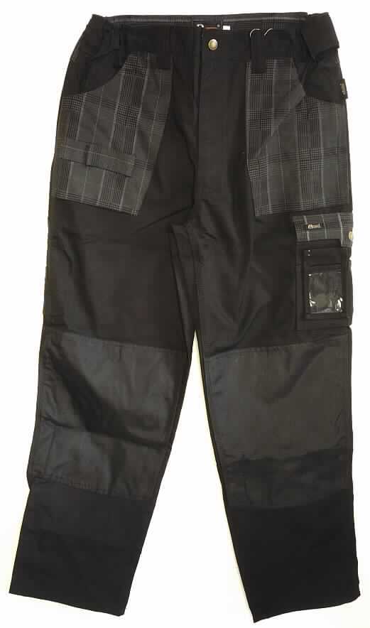 Lange Hose, sog. Prevent-Trendline Arbeitsbundhose, Artikel PTHO, Größe 44-64, Foto siehe Anlage,
- veranschaulicht durch ein Warenmuster in Größe 52,
- aus verschiedenen etwa 0,6 mm dicken, einfarbigen (schwarzen) bzw. kariert bedruckten
  Geweben aus laut Antrag 65% Polyester (synthetische Chemiefasern) und 35% Baumwolle,
- in der Taille abschließend; mit einem angesetzten, elastischen Bund mit Gürtelschlaufen,
- vorn mit einer Öffnung mit Reißverschluss und Patte von links über rechts (Männerkleidung); am 
  Taillenbund mit einem Knopfverschluss,
- mit aufgesetzten, nicht gefütterten Taschen,
-- vorn mit zwei Eingrifftaschen,
-- mit zwei Gesäßtaschen,
-- links mit einer Seitentasche mit Einschubfach aus Klarsichthülle (Kunststoff),
-- rechts mit einer Zollstocktasche,
- mit knöchellangen Hosenbeinen,
- auf den Knien mit etwa 30 cm (Länge) x 27 cm (Breite) aufgenähten Zuschnitten aus laut Antrag 
  100% Polyamid (sog. Cordura; synthetische Chemiefasern),
- aufgrund der Ausstattung erkennbar dazu bestimmt, zum Schutz der Person bei der Ausübung einer
  beruflichen Tätigkeit getragen zu werden.

"Lange Hose, aus Geweben, für Männer, aus synthetischen Chemiefasern, Arbeits- und Berufskleidung"