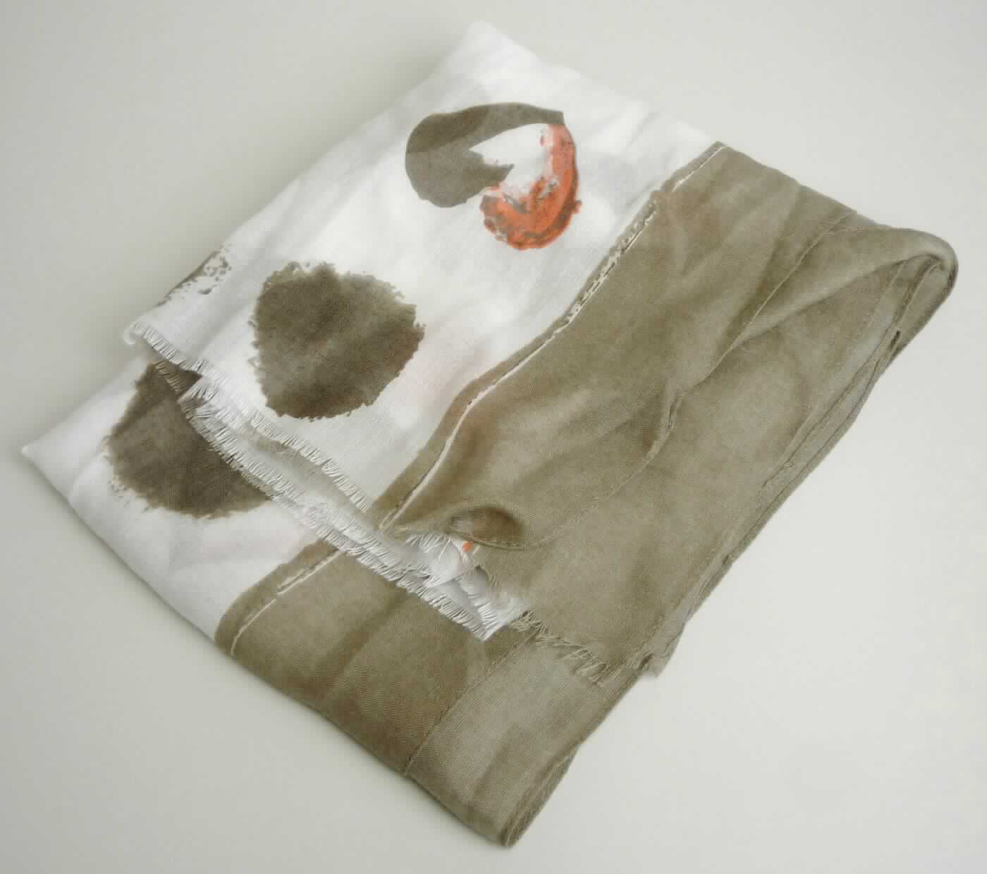 Schal, sog. Print-Schal, Foto siehe Anlage,
- in einem Polybeutel verpackt,
- aus ca. 0,3 mm dicken, bedruckten Geweben aus laut Antrag 90 % Polyester (synthetische Chemiefasern)
  und 10 % Viskose (künstliche Chemiefasern),
- rechteckig, mit den Abmessungen von laut Antrag ca. 170 cm x 80 cm, 
- an den Schmalseiten mit Fransen aus nicht gebundenen Fäden ausgestattet, an den Längsseiten durch 
  Umschlagen und Festnähen gesäumt (damit konfektioniert),
- ohne Hinweise auf Handarbeit.

"Schal, aus Geweben, aus synthetischen Chemiefasern, nicht handgearbeitet"