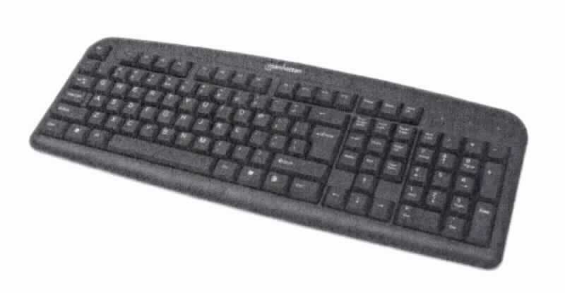 Tastatur, im Wesentlichen bestehend aus einer mit aktiven und passiven Bauelementen bestückten, gedruckten Schaltung mit Leiterbahnenmatrix, flexibler Schaltmatte mit Kontaktpunkten, Funktions-, Cursorsteuer- und alphanumerischen Tasten mit Schaltelementen in einem Kunststoffgehäuse.
Das 46 x 17 x 3,3 cm große Gerät ist über ein fest angebrachtes, ca. 120 cm langes Kabel mit USB-Stecker unmittelbar an die Zentraleinheit einer automatischen Datenverarbeitungsmaschine anschließbar und in der Lage, Daten in einer vom System verwendbaren Form zu liefern.

Die Ware wird als "Eingabeeinheit für automatische Datenverarbeitungsmaschinen, Tastatur" eingereiht.

Anlage: 1 Abbildung