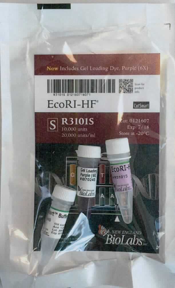 Angaben:
Kit bestehend aus Restriktionsendonukleasen, Pufferlösung und Farbstoff für Gelanfärbung. Die drei Bestandteile sind einzeln verpackt und zusammen mit einer Gebrauchsanleitung zu einem Kit zusammengestellt. Es können 251 verschiedene Varianten der Restriktionsnukleasen enthalten sein. Diese dienen dem sequenzspezifischen Schneiden von DNA-Strängen in der molekularbiologischen und medizinischen Forschung.

Befund:
Diagnostik- oder Laborreagenzien auf einem Träger und zubereitete Diagnostik- oder Laborreagenzien, auch auf einem Träger, ausgenommen Waren der Position 3002 oder 3006; zertifizierte Referenzmaterialien.