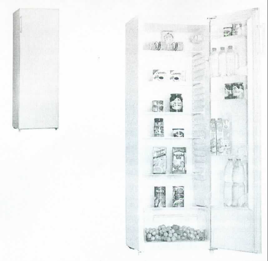Vollraumkühlschrank, Art. 731730,
- aus einem quaderförmigen Gehäuse (Abmessungen: 168,7 x 55,4 x 56,0 cm) mit Tür, Kompressorfunktion, fünf
  Glasablagen, fünf Türablagen, Gemüseschale, Flaschenhalterung, Eierablage und Abtauautomatik (Abbildung
  siehe Anlage), 
- mit einem Nutzinhalt von 300 l und einem Nettogewicht von 46,5 kg,
- zum Kühlen und Kühlhalten von Lebensmitteln im Haushalt.

"Kühlschrank, Haushaltskühlschrank, Kompressorkühlschrank, mit einem Inhalt von weniger als 340 l, kein Tisch-
oder Einbaukühlschrank, mit einem Inhalt von mehr als 250 l und weniger als 340 l, nicht mit teilfluorierten Kohlenwasserstoffen (HFKW) vorbefüllt - sog.Vollraumkühlschrank"