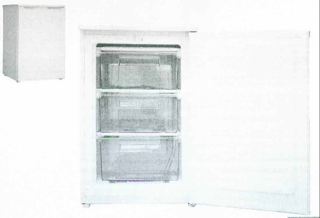 Gefrierschrank, Art. 721860,
- aus einem quaderförmigen Gehäuse (Abmessungen: 84,5 x 56,0 x 57,5 cm) mit Tür, Kompressorkühlkreislauf, 
  stufenloser Temperatureinstellung, manuelle Abtauung, drei Gefrierschubladen, Eiswürfelschale, Bedien- und 
  Anzeigeelemente (Abbildung siehe Anlage),
- mit einem Nutzinhalt von 82 l und einem Nettogewicht von 32 kg,
- zum Einfrieren von Lebensmitteln und zum längeren Aufbewahren von Gefriergut.

"Gefrierschrank mit einem Inhalt von weniger als 250 l, nicht mit teilfluorierten Kohlenwasserstoffen (HFKW) vorbefüllt - Gefrierschrank"