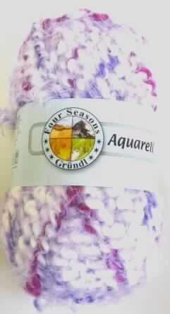 Gimpe, sog. Handstrickgarn, Artikel Aquarell, siehe beigefügtes Foto,
- lt. Untersuchungsergebnis:
-- aus einem Mehrfachgarn aus Chemiefasern als Seele, umwickelt mit einem Chenillegarn
   aus Chemiefasern,
- als Meterware in einem Knäuel aufgemacht.