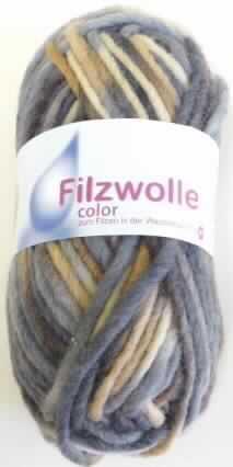 Garn (lt. Antrag: "Handstrickgarn - Filzwolle color", siehe Foto)
- aus 100 GHT Wolle,
- in Aufmachungen für den Einzelverkauf (Knäuel, mit einem Gewicht von 50 g),
- gedreht
- mit einem Titer von 10000 dtex, 
- nicht mit Metalldraht verstärkt (kein Bindfaden der Position 5607),
- bedruckt