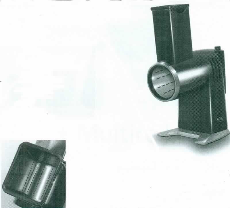 Sog. Küchenreibe CR3X Chef Reibe, Art. Nr. 1766,
- aus einem Gehäuse mit Standfläche, eingebautem Elektromotor, Reibeeinsatz, Einfüllschacht, 
  Resteinfüllstutzen und Ein-/Aus-Schalter, mit drei weiteren, unterschiedlichen, auswechselbaren Reibeeinsätzen,
- zum Zerkleinern von Lebensmitteln im Haushalt.

"Elektromechanisches Haushaltsgerät mit eingebautem Elektromotor, Lebensmittelzerkleinerungsgerät - sog. Küchenreibe"