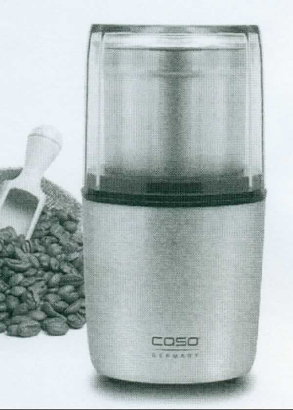 Elektrische Kaffee- und Gewürzmühle, Art. Nr.: 1830,
- aus einem Gehäuse mit eingebautem Elektromotor, Edelstahl-Behälter (Fassungsvermögen: 90 g), mit 
  transparentem Deckel, Edelstahl-Schlagmesser, Kabel mit Anschlussstecker (Abbildung siehe Anlage),
- mit einer Leistung von 200 Watt und einer Spannung von 240 Volt,
- zur Verwendung im Haushalt zum Zerkleinern von Lebensmitteln (z.B. Kaffee oder Gewürzen).

"Elektromechanisches Haushaltsgerät mit eingebautem Elektromotor, Lebensmittelzerkleinerungsgerät -Kaffee- und Gewürzmühle"