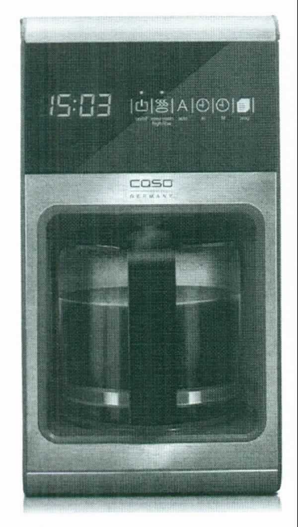 Kaffeemaschinen 
- "Coffee One" (Art. 1850) 
-- aus einem Edelstahlgehäuse mit hitzebeständiger, passgenauer Glaskanne 
  (Fassungsvermögen für 10 Tassen), Wassertank, Antitropfsystem, Warmhalteplatte und 
  Ein-/Ausschalter sowie Sensor Touch Display  mit programierbare Zeitschaltuhr (Timer),
  Abmessungen ca. 185 x 345 x 235 mm,
- "NOVEA C4" (Art. 1852)
-- aus einem Edelstahlgehäuse mit hitzebeständiger, passgenauer Glaskanne 
  (Fassungsvermögen für 12 Tassen), Wassertank, Warmhalteplatte und 
  Ein-/Ausschalter sowie programierbare Zeitschaltuhr (Timer),
  Abmessungen ca. 210 x 380 x 280 mm,
- jeweils für eine Spannung von 230 Volt bei einer Leistung von 950 - 1150 bzw. 1000 Watt,
- zur Bereitung von Kaffee im Haushalt.
(beispielhafte Abbildung siehe Anlage)

Die Kaffeemaschine bestimmt jeweils den Charakter des Ganzen.

"Elektrowärmegerät für den Haushalt, Kaffeemaschine (zusammengesetzt aus Kaffeemaschine 
 -charakterbestimmend- und Zeitschaltuhr)"