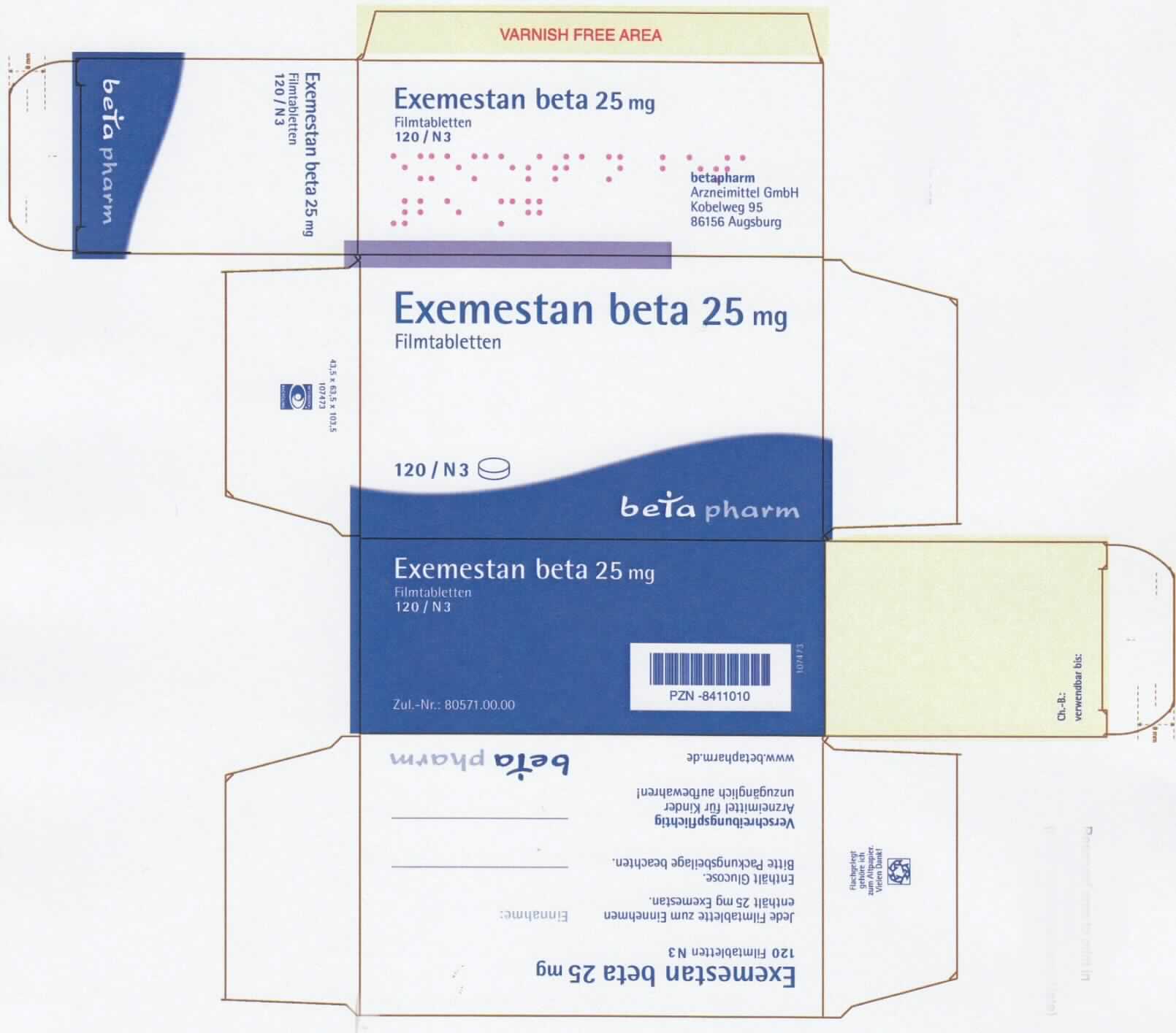 Arzneiware

Bei der Ware handelt es sich laut Angaben des Antragstellers um gelbe, runde, bikonvexe Filmtabletten, die in einer bunt bedruckten Faltschachtel zusammen mit einer Gebrauchsinformation für den Einzelverkauf aufgemacht sind. Das Erzeugnis ist in verschiedenen Packungsgrößen erhältlich.

Auf der Verpackung und auf der Gebrauchsinformation sind Angaben zum Wirkstoff (siehe vertrauliche Daten), zur Zusammensetzung und dem Wirkstoffgehalt, zum Anwendungsgebiet (zur Behandlung von hormonabhängigem Brustkrebs) und zur Art der Anwendung (1 Tablette täglich nach einer Mahlzeit einnehmen) enthalten.

Es liegt eine dosierte Arzneiware in Aufmachung für den Einzelverkauf vor, die ein Hormon im Sinne der Position 2937 enthält und in die Unterposition 3004 3900 der Kombinierten Nomenklatur einzureihen ist. Der Wirkstoff fungiert als Hormoninhibitor und weist ein Steroidgrundgerüst auf. Dabei handelt es sich weder um ein Corticosteroidhormon noch um ein Derivat oder um eine strukturverwandte Verbindung desselben.