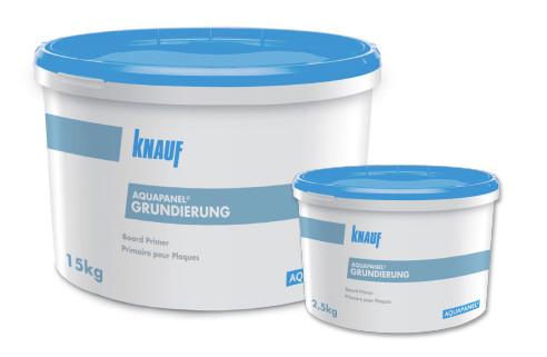 Angaben:
Grundierung; Kunststoffemulsion zur Grundierung von Aquapanel Cement Board für maximale Haftung von Putzen; für Innenwände und -böden sowie Innen- und Außendecken.

Befund:
Anstrichfarben und Lacke auf der Grundlage von synthetischen Polymeren oder chemisch modifizierten natürlichen Polymeren, in einem wässrigen Medium dispergiert, auf der Grundlage von Acryl- oder Vinylpolymeren.