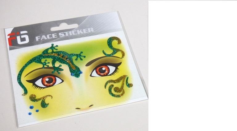 Es handelt sich um unterschiedlich geformte Motivsticker aus Kunststofffolie (z.B. Eidechse) und runde, fassettierte Steine aus Kunststoff, alle selbstklebend, die sich auf einer rechteckig zugeschnittenen und bedruckten Unterlage befinden. Die Motivsticker sind je nach Größe mit Steinen aus Kunststoff sowie mit Glitter verziert. Die Erzeugnisse werden z. B. auf die Stirn und unter die Augenpartie als Gesichtsschmuck auf die Haut geklebt. Sie sind in Kunststofffolie verpackt.

Eine Einreihung in die Position 4908 kommt nicht in Betracht, da die Erzeugnisse sich zolltarifrechtlich nicht als Abziehbilder, sondern als Schmuckwaren darstellen.

Abbildung siehe Anlage.

Derartige Erzeugnisse gehören als "anderer Fantasieschmuck, nicht aus unedlen Metallen" zur Codenummer 7117 9000 00 0 des Zolltarifs.