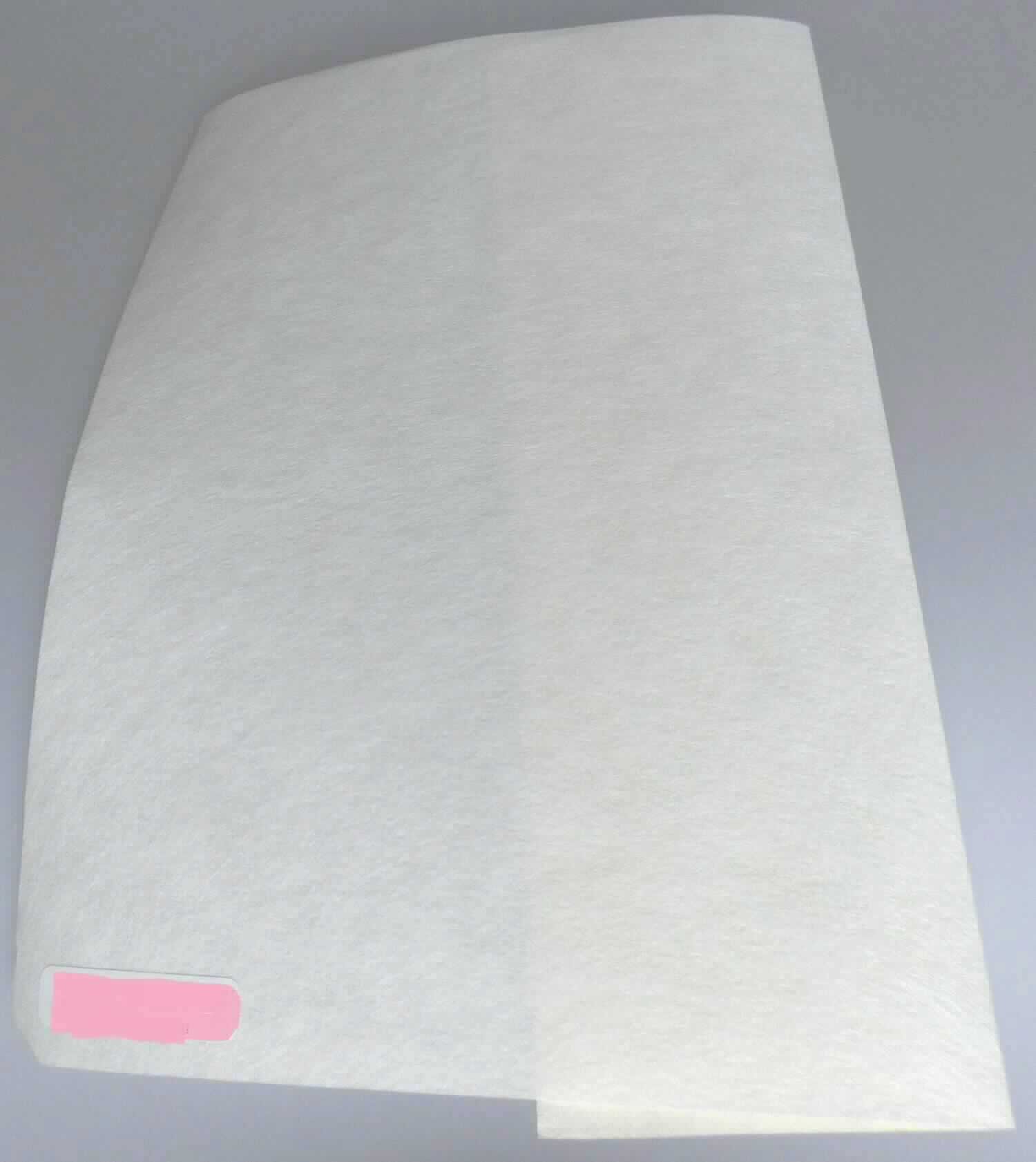 Vliesstoff, sog. Nassgelegtes Papier, Foto siehe Anlage, 
- laut Antrag als Meterware auf Rollen, mit einer Breite von 30 cm, 
- laut Untersuchungsergebnis: 
- - aus mit Bindemittel verfestigten (nicht genadelt), synthetischen Chemiefasern, 
- - aus Spinnfasern (keine Zellulosefasern und keine aromatischen Polyamide enthaltend), 
- - keine Filamente und keine heißluftgezogenen (meltblown) Fasern enthaltend, 
- - mit einem Quadratmetergewicht laut Antrag von 80 g, 
- - weder bestrichen noch überzogen, 
- stellt sich aufgrund der Zusammensetzung nicht als Ware der Position 4805 dar, 
- laut Antrag zur Verwendung in Filtern.

"Vliesstoff, anderer als in den Unterpositionen 5603 11 bis 5603 14 genannte, mit einem Quadratmetergewicht 
 von mehr als 70 g bis 150 g, nicht bestrichen oder überzogen, anderer als in den Unterpositionen 5603 9390 10 
 bis 5603 9390 60 genannte"
