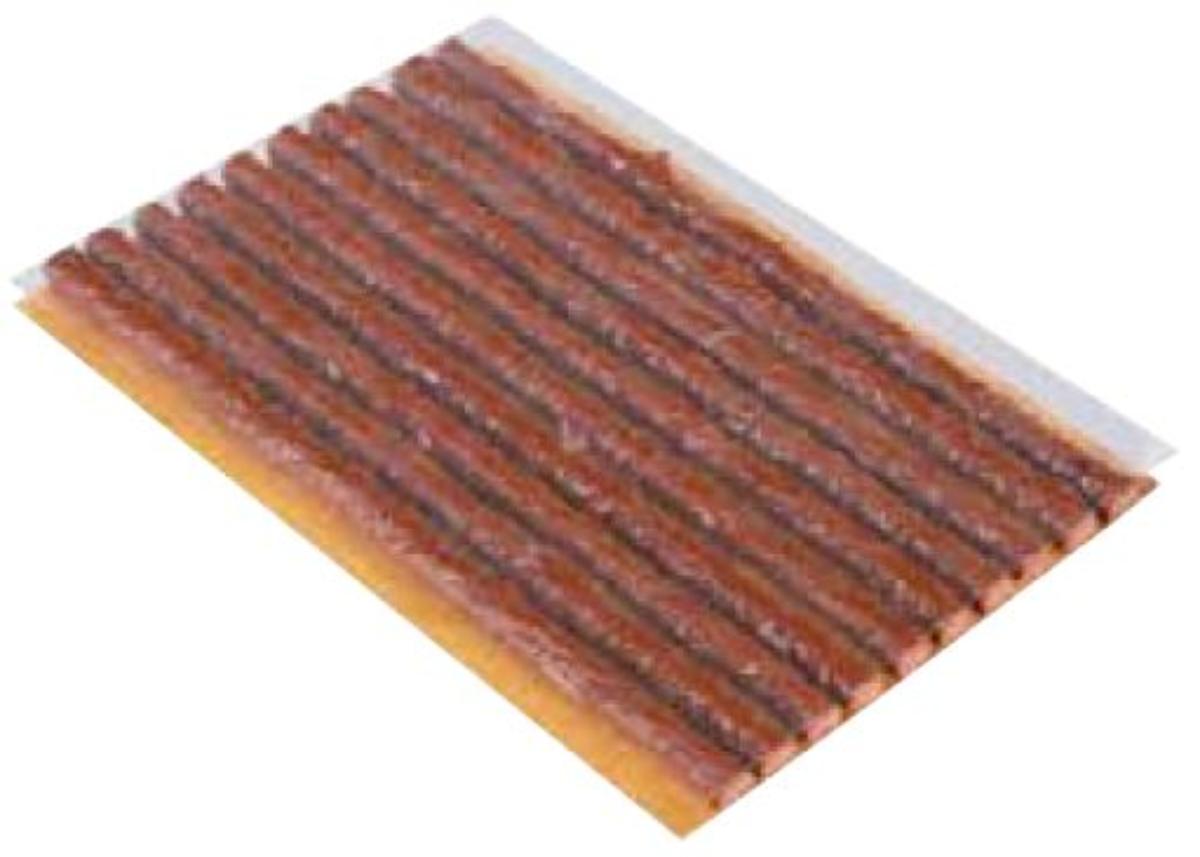 Angaben des Antragstellers:
Reparatur-Stopfen für Reparaturen bei schlauchlosen Reifen

Feststellungen an einem Photo:
10 braune Schnüre (3,5 mm x 10 cm). Die Schnüre sind klebrig und werden zum Reparieren von Schlauchlosreifen verwendet. Die stoffliche Beschaffenheit wurde an einer vergleichbaren Ware ermittelt.

Befund
Die Schnüre aus Weichkautschuk werden von der Unterposition (KN) 4007 0000 erfasst.