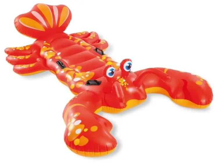 Bei dem durch Abbildungen und Beschreibungen veranschaulichten und als "aufblasbares Schwimmtier Hummer, Art. 2850298" bezeichneten Erzeugnis handelt es sich um ein Spielzeugtier,
- einen Hummer darstellend; mit zwei Hummerscheren, Augen und einer
  Schwanzflosse,
- aus miteinander verschweißten Kunststofffolien gefertigt,
- in den Abmessungen von ca. 213 x 137 cm,
- aufblasbar (somit ohne Füllmaterial),
- auf der Oberseite mit vier Griffen aus Kunststoff ausgestattet,
- nicht für Rettungs- oder Sicherheitszwecke im Wasser geeignet,
- dient der spielerischen Unterhaltung von Personen,
- in Aufmachung für den Einzelverkauf.

Derartige Erzeugnisse werden zolltarifrechtlich als "Spielzeug, ein Tier darstellend, nicht gefüllt, nicht aus Holz handgearbeitet" eingereiht.
