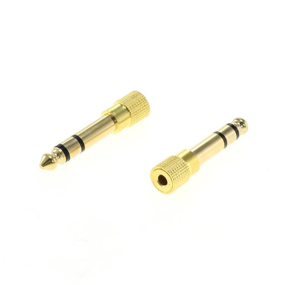 Klinkenadapter, im Wesentlichen bestehend aus einem spezifisch geformten, annähernd zylinderförmigen Metallgehäuse mit einer 3,5 mm Klinkenbuchse auf der einen und einem 6,35 mm Klinkenstecker auf der gegenüberliegenden Seite. Das Erzeugnis ist für eine Spannung von weniger als 1000 V ausgelegt. Es dient zum Herstellen einer elektrischen Verbindung durch das Einstecken der entsprechenden Gegenkontakte.

Die Ware wird als "elektrisches Gerät zum Verbinden von elektrischen Stromkreisen, für eine Spannung von weniger als 1000 V, Steckvorrichtung, nicht für Koaxialkabel oder gedruckte Schaltungen, nicht von den TARIC-Codes 8536 6990 10 bis 8536 6990 86 erfasst" eingereiht.

Anlage: 1 Abbildung