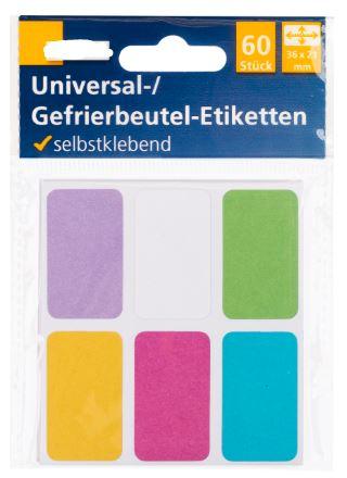 Es handelt sich um rechteckige Etiketten aus weißem oder auf der Oberfläche blau, grün, gelb, rot oder lila gefärbtem Papier (Format etwa 3,1 x 2,1 cm, mit abgerundeten Ecken), die rückseitig mit einer Selbstklebeschicht ausgerüstet sind und zum Kennzeichnen von Waren verwendet werden. Die Etiketten sind zu 60 Stück in einem Tütchen aus Kunststofffolie mit Eurolochung verpackt, wobei sie zu jeweils sechs Stück auf einem Trägerpapier (Format etwa 7,9 x 7,3 cm) aufgebracht sind. 

Abbildung siehe Anlage.

Derartige Waren gehören als "Etiketten aller Art aus Papier, andere als bedruckt, selbstklebend" zum TARIC-Code 4821 90 10 00.