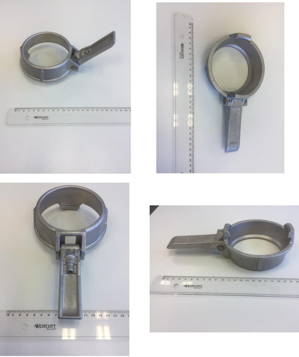 Rohrverbindungsstück; Spannring mit geradem Hebel

Bei der Ware handelt es sich nach den Angaben um ein gegossenes ringförmiges Verbindungsstück (Spannring) aus nicht rostendem Stahl (Werkstoff 1.4408). Eine Seite weist zwei Kuppelklauen auf, an der anderen Seite ist ein gerader Hebel angebracht. Zusammen mit entsprechender sog. Mutterkupplung (nicht Bestandteil der vZTA) dient das Kupplungssystem dem Verbinden von Schläuchen.
Die Artikel werden in unterschiedlich dimensionierten Ausführungen auf für andere Nennweiten gehandelt.

Die Ware ist nach ihrer Beschaffenheit als anderes gegossenes Rohrverbindungsstück aus Stahl in die Codenummer 7307 1990 00 0 des Zolltarifs einzureihen.