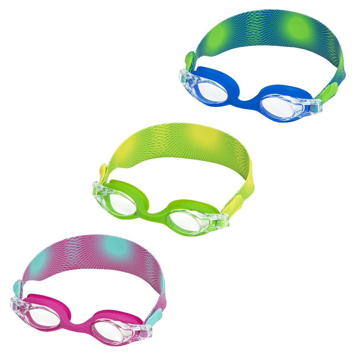 Sog. Schwimmbrille „Splashflex“ , Artikel Nummer MAN 3058381, Brille mit Gläsern aus Polycarbonat, mit Antibeschlag-Beschichtung und UV-Schutz, mit Rahmen und Dichtungen aus weichem Silikon, einem Halteband aus elastischem Silikon zur Befestigung am Kopf, mit auffälligem Farbverlauf-Design, mit verstellbaren, seitlichen Clips für die individuelle Anpassung, in verschiedenen Farbkombinationen erhältlich (z. B. Blau-Grün, Gelb-Grün, Pink-Blau), für Kinder und Erwachsene. Die Brille dient beim Schwimmen dem Schutz der Augen vor eindringendem Wasser.
Äußere Form: Siehe Abbildung in der Anlage.

Die Ware wird als "Schutzbrille mit Brillengläsern aus Kunststoff, keine Sonnenbrille" eingereiht.
