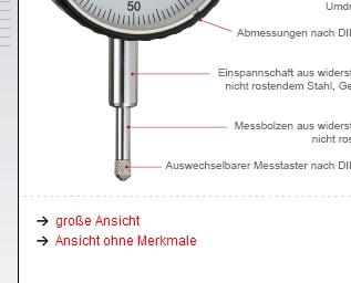 Sog. Messtaster (Artikel-Nr. 22201) für Messuhren, im Wesentlichen bestehend aus einem ca. 10 mm langen Erzeugnis aus Messing, welches auf der einen Seite ein dünnes Gewinde (M 2,5) aufweist und auf der anderen Seite aus einem etwas dickeren, geriffelten zylindrischen Körper besteht, in den eine Stahlkugel gepresst ist. Die Ware wird in eine Messuhr (nicht Gegenstand dieser vZTA-Entscheidung) eingebaut und dient dort als Tastelement, welches den Prüfling berührt und dadurch die Messung durchführt.

Zur äußeren Form siehe Abbildung in der Anlage.

Die Ware wird als "Teil, erkennbar hauptsächlich bestimmt für ein Gerät zum Messen oder Prüfen, in Kapitel 90 anderweit weder genannt noch inbegriffen" eingereiht.