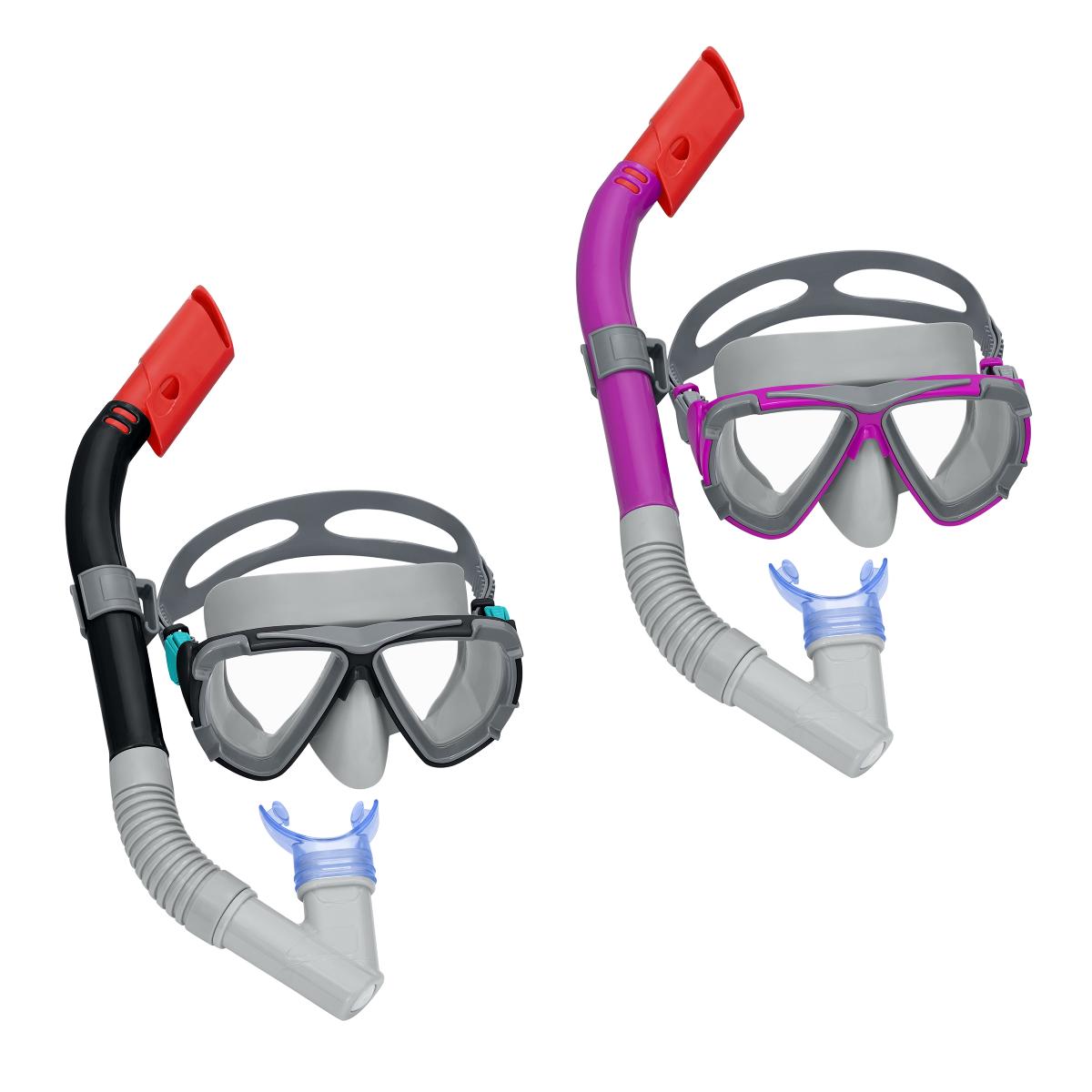 Bei den durch Abbildungen und Beschreibungen veranschaulichten sowie als "Schnorchelset für Erwachsene und Jugendliche, Artikelnummer MAN 3058383" bezeichneten Erzeugnissen handelt es sich um Ausrüstungsgegenstände für den Wassersport, bestehend aus
- einem Schnorchel,
- - gearbeitet aus einem Kunststoffrohr, das mit einem biegsamen, weichen Mundstück
     versehen ist,
- - mit einer Lasche aus Kunststoff zur Befestigung an einer Tauchermaske,
- einer Tauchermaske,
- - mit einer wasserdichten Einfassung aus Kunststoff, die teilweise die Stirn und vollständig
    die Nase umschließt (somit keine Brille der Position 9004),
- - mit transparenten Sichtfenstern versehen,
- - mit einem verstellbaren Riemen zur Befestigung am Kopf,
- in verschiedenen Farbvarianten,
- in Aufmachung für den Einzelverkauf.

Derartige Erzeugnisse werden zolltarifrechtlich als "Ausrüstungsgegenstand für andere Sportarten, im Kapitel 95 anderweit weder genannt noch inbegriffen, für den Wassersport, kein Windsurfer" eingereiht.