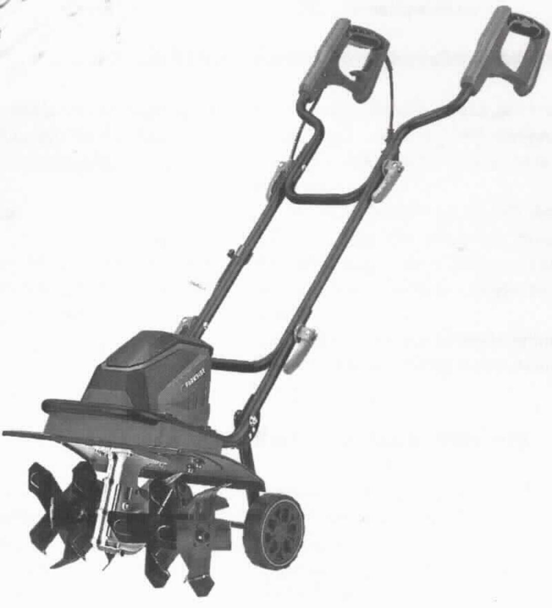 Gartenkultivator PGK 1400 A1
- aus einem Gehäuse mit Elektromotor, Messerbalken mit Hackmessern, 
  zwei Griffen, Bedienhebel und Stromanschlusskabel (Abbildung siehe Anlage),
- mit einer Arbeitsbreite von 400 mm und einer Arbeitstiefe von 200 mm,
- zum Hacken und Zerkleinern grobscholligen Bodens und zur Einarbeitung
  von Dünger Torf und Kompost,
- zur Verwendung im Gartenbau.

"Maschinen zum Bearbeiten oder Bestellen des Bodens, Motorhacke - sog. Gartenkultivator"