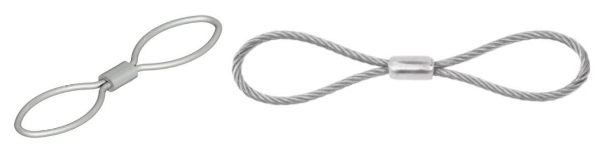 Seilschlinge aus Stahl

Bei der Ware handelt es sich um eine Seilschlinge aus nicht legiertem Stahl. Der Stahl ist oberflächlich verzinkt. Der Seildurchmesser beträgt 6 mm. Die Seillänge beträgt 140 mm und ist in Form einer 8 mit einer zentralen Klemme gearbeitet.
Die Ware wird den Angaben nach als Fangseil für ungebremste Anhänger verwendet.

Die Ware wird nach ihrer stofflichen Beschaffenheit als anderes Seil in den TARIC-Code 7312 9000 00 eingereiht.