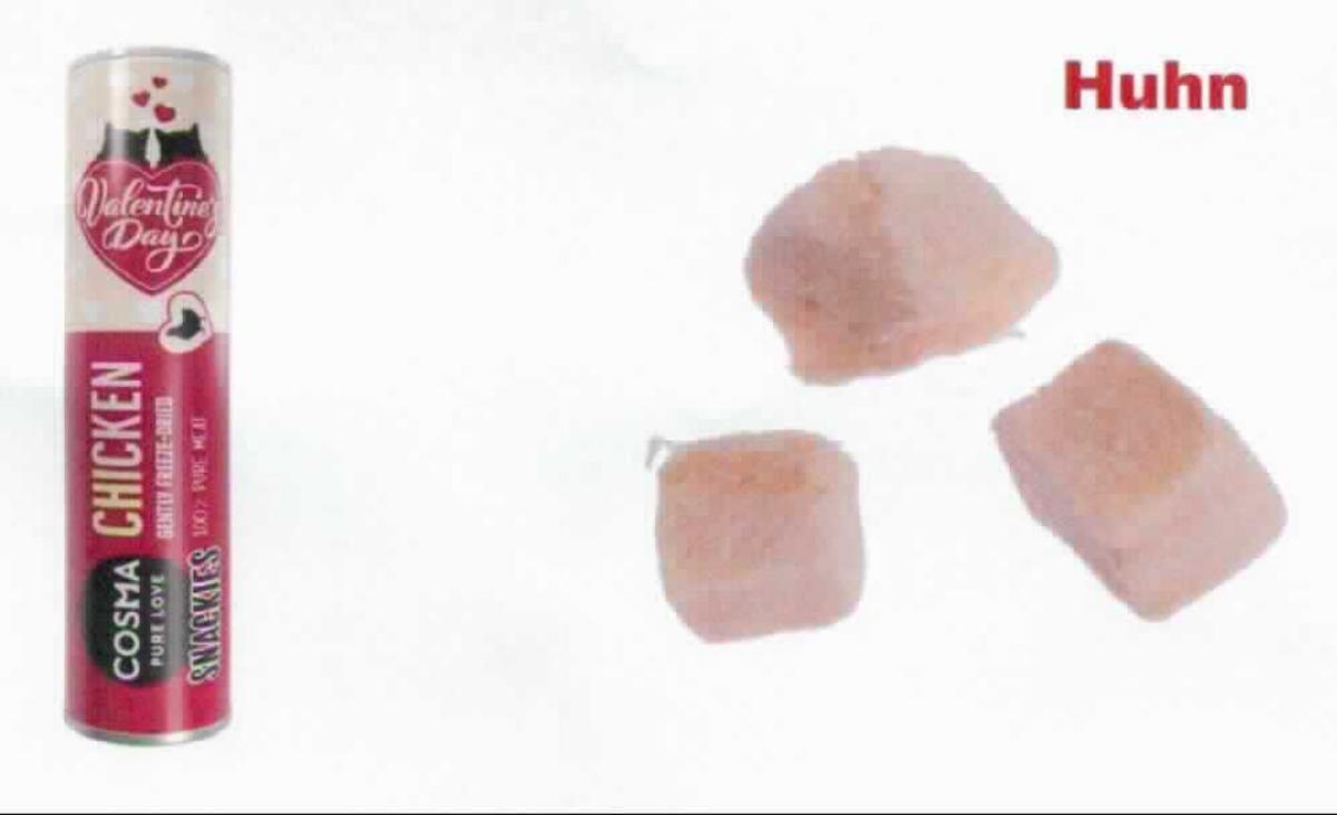 Nach den Antragsangaben, den ergänzenden Angaben und der vorliegenden Warenprobe handelt es sich um getrocknete, in Stücke geschnittene Hühnchenbrust ohne weitere Zusätze.

Die Ware ist zur Verwendung als Tiernahrung (Einzelfuttermittel für Katzen) bestimmt und in bedruckten Dosen mit einem Gewicht von 26 g als Tierfutter für den Einzelverkauf aufgemacht.

Zolltarifrechtlich handelt es sich bei derartigen für die menschliche Ernährung ungeeigneten Erzeugnissen um "Waren tierischen Ursprungs, anderweit weder genannt noch inbegriffen, andere als in den Unterpositionen (TARIC) 0511 1000 00 bis 0511 9985 20 genannt, ungenießbar".