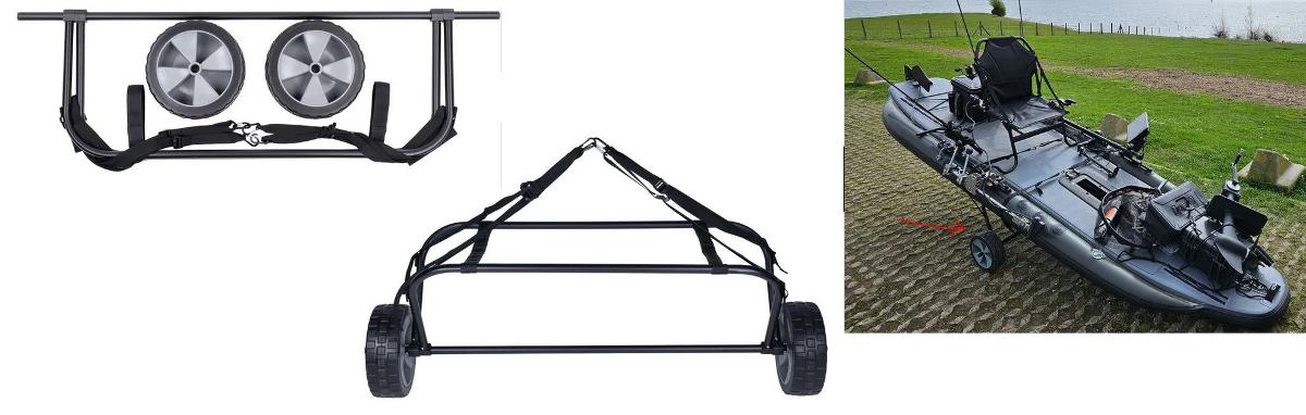 Es handelt sich um einen zusammenklappbaren, sog. "Tusker Kayak Trolley", im Wesentlichen bestehend aus einem Gestell aus Aluminiumrohren, zwei Kunststoffrädern sowie zwei Befestigungsgurten aus Spinnstoff.
Das Erzeugnis dient zum Transport eines Tusker Kayaks (nicht Gegenstand der vZTA).
Abmessungen (zusammengeklappt): etwa 123 cm x 38 cm x 8,5 cm.
- Antragstellerangaben -

Bei dem aus verschiedenen Stoffen zusammengesetzten Trolley bestimmt Aluminium im Hinblick auf den Umfang und die Bedeutung für die Verwendung den Charakter der Ware.

Abbildung siehe Anlage.

Derartige Erzeugnisse gehören als "andere (als in den Codenummern 7616 1000 10 0 bis 7616 9990 91 0 genannte) Waren aus Aluminium" zur Codenummer 7616 9990 99 0 des Zolltarifs.