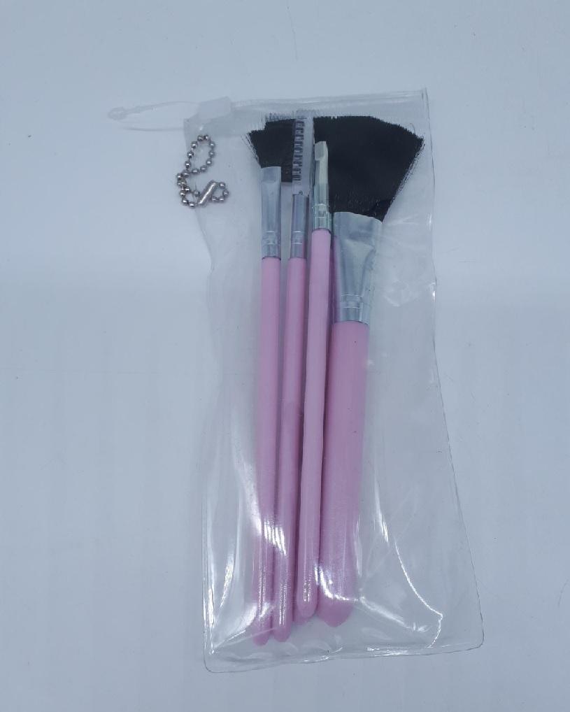 Es handelt sich bei dem sog. „Pinsel-Set“ um eine Warenzusammenstellung in Aufmachung für den Einzelverkauf, bestehend aus:

- drei Pinseln mit Borsten als Einzugsmaterial und Metallzwinge sowie Griff aus Kunststoff in verschiedenen Größen zum Auftragen kosmetischer Erzeugnisse,
- einem Applikator aus Kunststoff zum Auftragen von Kosmetik- oder Körperpflegemitteln und
- einer Ware mit zwei Funktionen mit Griff aus Kunststoff an dessen Ende ein kleiner Kamm und eine kleine Bürste zur Wimpernpflege angebracht sind. 

Die Erzeugnisse dienen der Körperpflege.

Aufgrund der Anzahl bestimmen die Pinsel den Charakter der Warenzusammenstellung.
Die Erzeugnisse sind in einem einfachen Zipper-Beutel verpackt. 

Die Ware ist als "Pinsel, ähnlicher Pinsel zum Auftragen von kosmetischen Erzeugnissen" einzureihen.