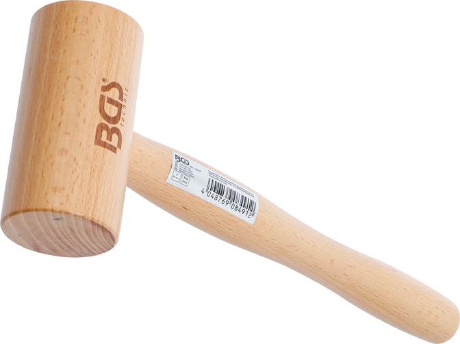 Holzhammer (Abbildung siehe Anlage)
- aus einem ca. 225 mm langen Stiel aus Holz und einem ca. 110 mm langen, 
  zylindrischen Kopf aus Birkenholz,
- zur Verwendung als Werkzeug u.a. für schonende Holzarbeiten.

"Werkzeug aus Holz"