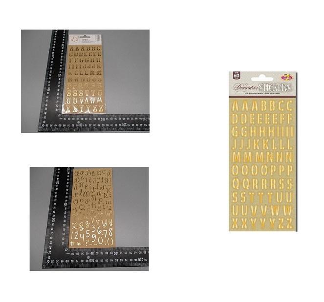 Es handelt sich um einen etwa 10 x 20 cm großen rechteckigen Zuschnitt mit vorgestanzten, zum Ablösen bestimmten Aufkleber aus Kraftpapier. Die Aufkleber sind je nach Ausführung mit Buchstaben, Satz- und Sonderzeichen goldfarben bedruckt. Die Rückseiten sind mit einer Selbstklebeschicht versehen und auf einem Trägerpapier aufgebracht. Der Zuschnitt ist mit einem mit Produktangaben bedrucktem Papiereinleger in einem Polybeutel mit Eurolochung verpackt.

Abbildung siehe Anlage.

Derartige Waren gehören als "andere, als in den vorgenannten TARIC-Codes genannte Drucke" zum TARIC-Code 4911 99 00 00.