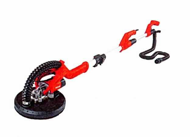 Trockenbauschleifer TC-DW 225, Art.Nr.: 4259930 
- aus einem Winkelschleifer mit eingebautem Elektromotor (Leistung: 600 W), Metallwinkelgetriebe, rundem 
  Schleifteller mit Klett-System, T-Griff, Drehzahlregulierung, Teleskopstiel sowie 6 Schleifscheiben 
  (Abbildung siehe Anlage),
- zum Schleifen von Wänden und Decken sowie zum Entfernen von Farbe, losem Putz und Tapetenresten,
- in einem besonders gestalteten und zum dauernden Gebrauch geeigneten Koffer.

"Werkzeug mit eingebautem Elektromotor, von Hand zu führen, andere als in den TARIC-Codes 8467 2110 00 bis 8467 2920 00 genannt, nicht zum Betrieb ohne externe Energiequelle, Winkelschleifer mit 6 Schleifscheiben in einem zum dauernden Gebrauch geeigneten Koffer - Trockenbauschleifer"