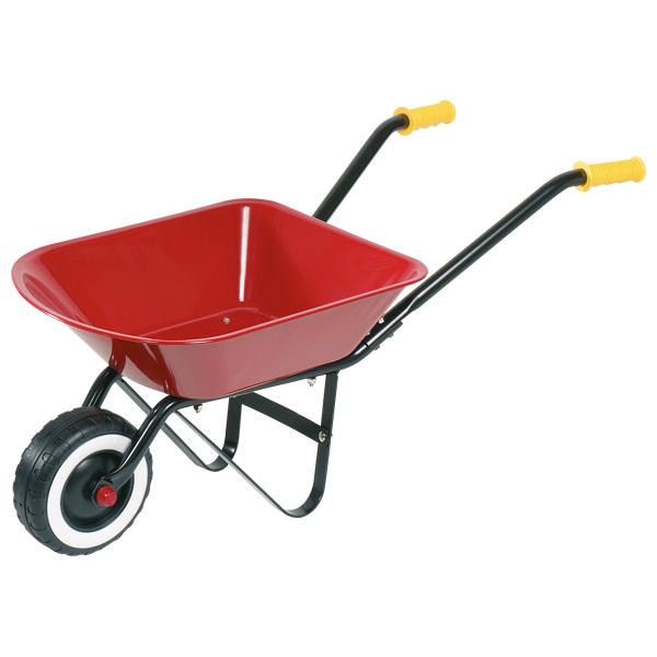 Schubkarre für Kinder, Art. 14059, Foto siehe Anlage,
- lt. Antrag:
- - noch nicht zusammengesetzt,
- - in den Abmessungen von: ca. 74 cm x 31 cm x 33,5 cm,
- - mit einer Wanne aus unedlen Metallen,
- - mit einem Rohrgestell aus unedlen Metallen,
- - mit Kunststoffgriffen,
- - mit einem Rad aus Kunststoff,
- von Hand zu schieben,
- dient der Beförderung von Waren unterschiedlicher Art.

"Anderes nicht selbstfahrendes Fahrzeug (Schubkarre)"