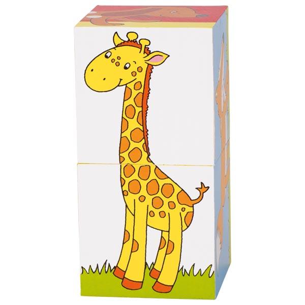 Würfelpuzzle, sog. "Würfelpuzzle Tiere, Artikel 57725", in Form einer Warenzusammenstellung, bestehend aus
- einem Puzzle für Kleinkinder
-- mit 2 Würfeln aus Holz (Kantenlänge ca. 50 mm), deren sechs Seiten mit unterschiedlichen Motiven
   aus bedrucktem Papier beklebt sind
-- ohne Hinweis auf Fertigung in Handarbeit
- sechs Vorlagen in Form von ca. 10 x 5 cm großen Papierzuschnitten, die jeweils farbig mit einem
  Tiermotiv bedruckt sind
- dient der spielerischen Unterhaltung von Kindern
- gemeinsam in einer bedruckten Pappschachtel für den Einzelverkauf aufgemacht.

Das Würfelpuzzle verleiht der Warenzusammenstellung nach Umfang und insbesondere im Hinblick auf die Verwendung ihren Charakter.

Die Würfel stellen sich als eine aus verschiedenen Stoffen zusammengesetzte Ware dar. Das Holz gibt dabei der Ware die Form, das bedruckte Papier ist jedoch im Hinblick auf den Verwendungszweck als Puzzle ausschlaggebend, da die verschiedenen aufgedruckten Motive passend zusammengelegt werden müssen. Im Hinblick auf die Verwendung und den Umfang ist somit kein charakterverleihender Stoff festzustellen. In Anwendung der AV 3 c) und der AV 6 ist die Ware daher der zuletzt der gleichermaßen in Betracht kommenden Unterpositionen (KN) (9503 0061 und 9503 0069) zuzuweisen.

Die Ware ist zolltarifrechtlich als „Puzzle aus anderen Stoffen als Holz“ einzureihen.