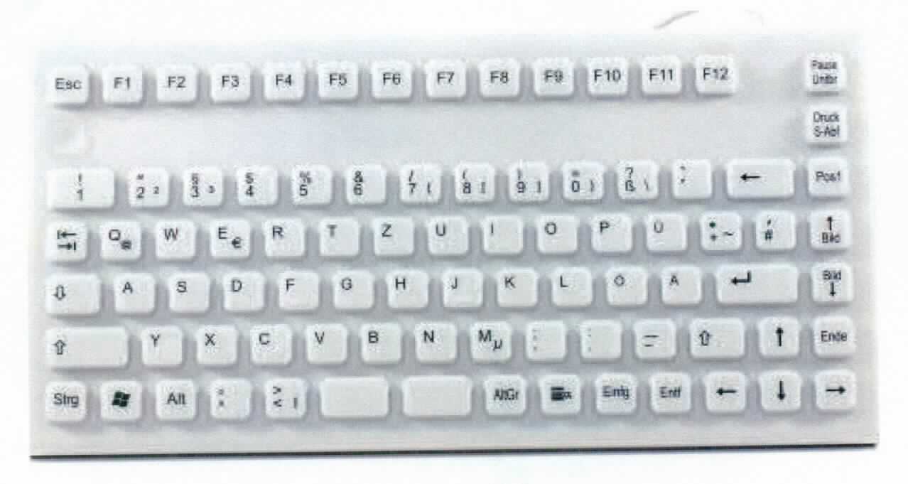 Eingabeeinheit, in Form einer Tastatur. 

Das Gerät besteht im Wesentlichen aus einer mit aktiven und passiven Bauelementen bestückten, gedruckten Schaltung mit Leiterbahnenmatrix und Schaltmatte mit Kontaktpunkten in einem wasserdichten Silikongehäuse mit alphanumerischen Tasten sowie einem fest angebrachten Kabel mit USB-Anschluss. 
Die Eingabeeinheit ist an die Zentraleinheit anschließbar und in der Lage, Daten in einer vom System verwendbaren Form zu liefern.

Die Ware wird als "Eingabeeinheit für automatische Datenverarbeitungsmaschinen, Tastatur" eingereiht.

Anlage: 1 Abbildung